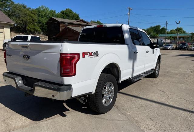 1FTFW1EG5FKE29135 - 2015 FORD F150 SUPERCREW WHITE photo 4