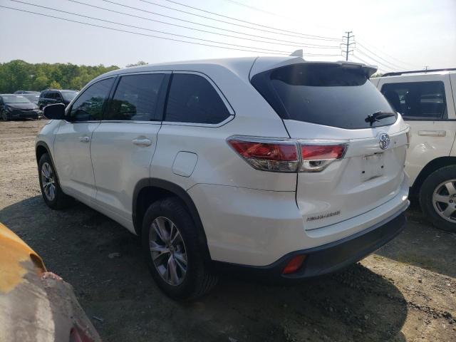 5TDZKRFH7FS093639 - 2015 TOYOTA HIGHLANDER LE WHITE photo 2