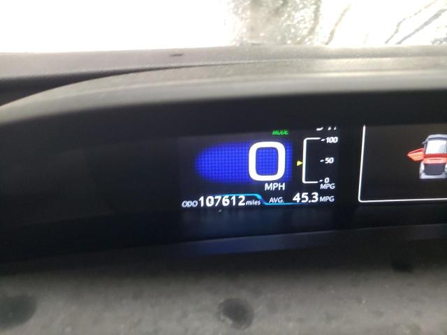 JTDKBRFU0J3600762 - 2018 TOYOTA PRIUS შავი ფოტო 9