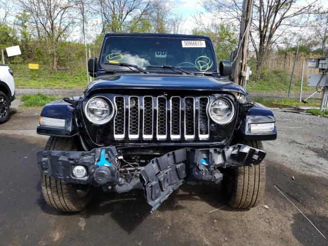 1C4JJXP60NW234566 - 2022 JEEP WRANGLER U SAHARA 4XE BLACK photo 5