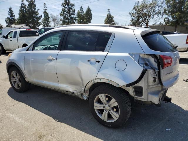 KNDPB3A26C7290380 - 2012 KIA SPORTAGE BASE SILVER photo 2