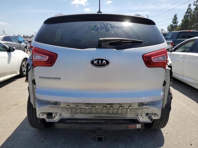 KNDPB3A26C7290380 - 2012 KIA SPORTAGE BASE SILVER photo 6