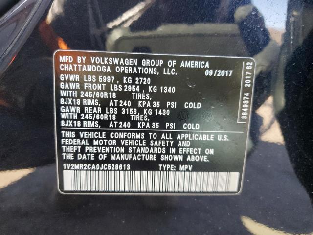 1V2MR2CA0JC528613 - 2018 VOLKSWAGEN ATLAS SEL Qara foto 13