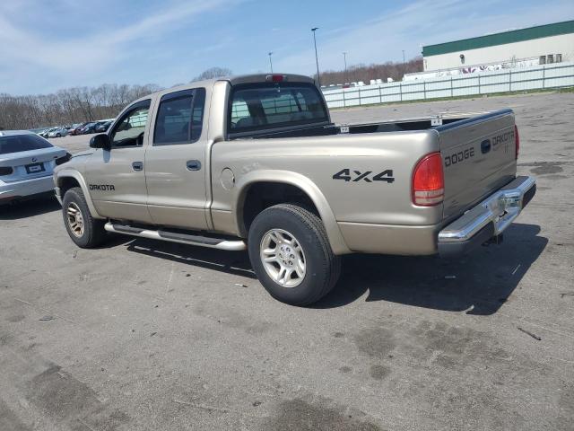 1D7HG48N33S291159 - 2003 DODGE DAKOTA QUAD SLT GOLD photo 2