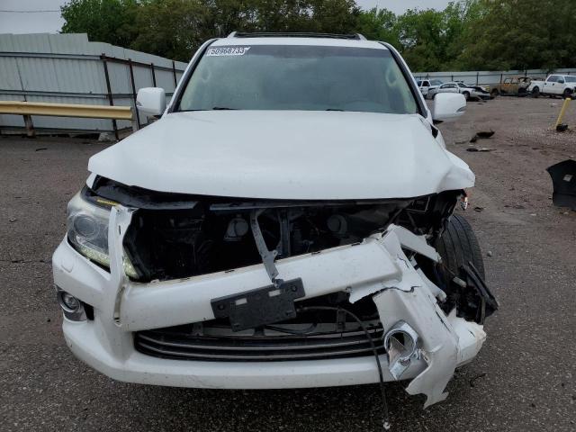 JTJHY7AX2E4138720 - 2014 LEXUS LX 570 WHITE photo 5