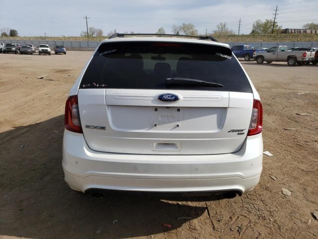 2FMDK4AK3DBC27296 - 2013 FORD EDGE SPORT WHITE photo 6