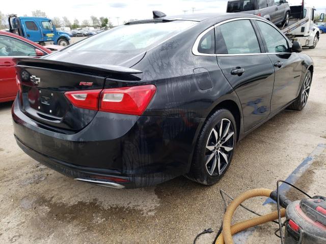 1G1ZG5ST7NF102027 - 2022 CHEVROLET MALIBU RS შავი ფოტო 3