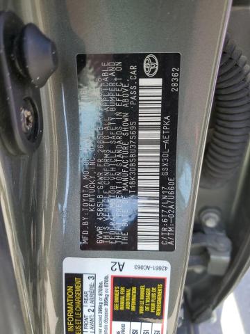 4T1BK3DB5BU375695 - 2011 TOYOTA AVALON BASE 绿色 照片 12
