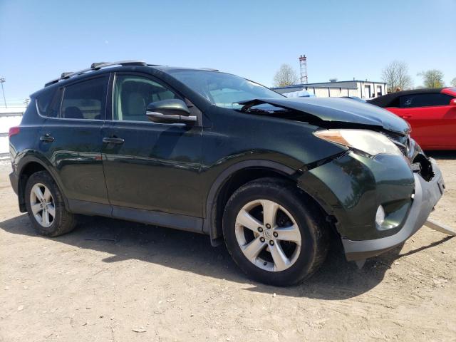 2T3RFREV7DW118417 - 2013 TOYOTA RAV4 XLE GREEN photo 4