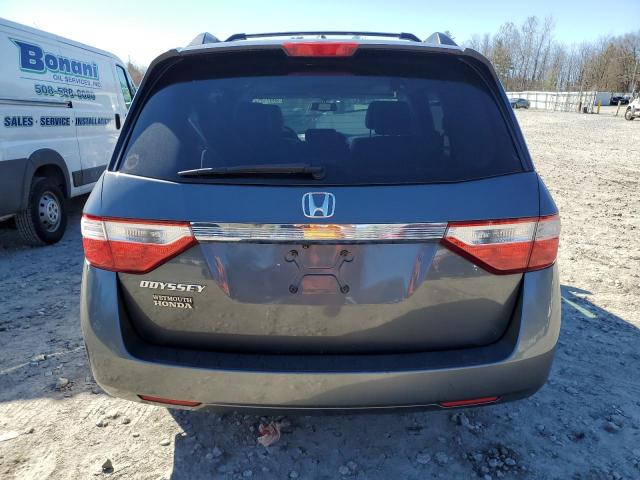 5FNRL5H65DB046080 - 2013 HONDA ODYSSEY EXL GRAY photo 6