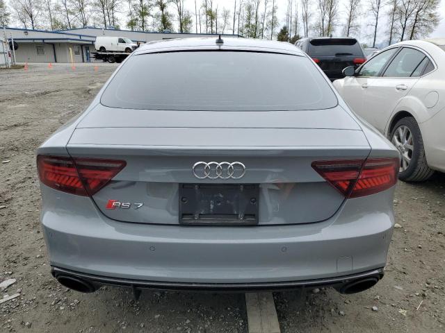 WUAWAAFC9HN900248 - 2017 AUDI RS7 PRESTIGE GRAY photo 6