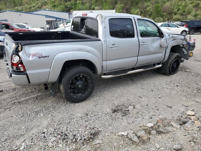 3TMLU4EN9BM057634 - 2011 TOYOTA TACOMA DOUBLE CAB SILVER photo 3