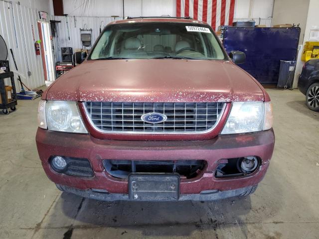 1FMZU73K75ZA43668 - 2005 FORD EXPLORER XLT BURGUNDY photo 5