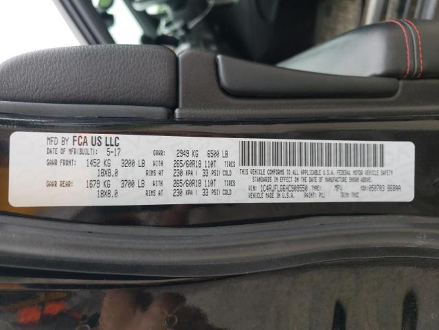 1C4RJFLG6HC909550 - 2017 JEEP GRAND CHER TRAILHAWK 黑色 照片 14