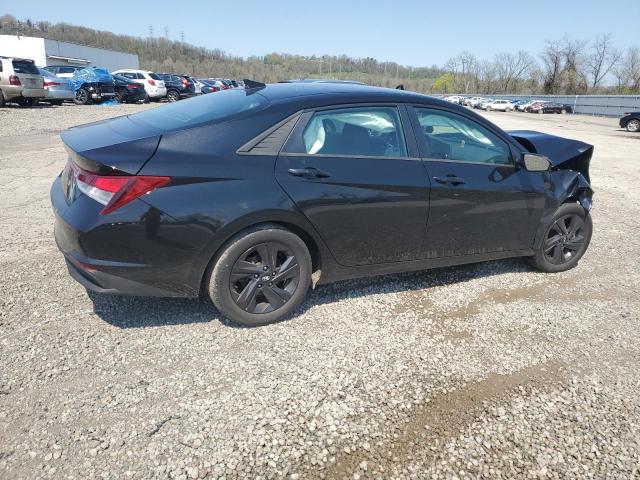 5NPLM4AG8NH073308 - 2022 HYUNDAI ELANTRA SEL BLACK photo 3