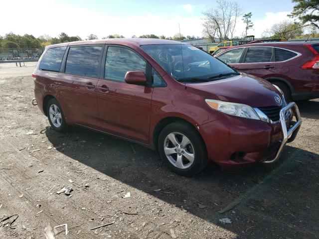 5TDKA3DC7CS015480 - 2012 TOYOTA SIENNA BASE RED photo 4