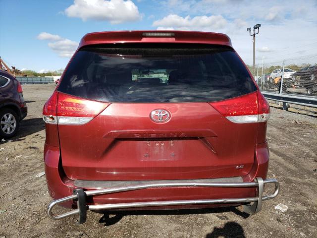 5TDKA3DC7CS015480 - 2012 TOYOTA SIENNA BASE RED photo 6