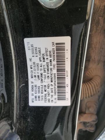 1HGCR2F5XFA256846 - 2015 HONDA ACCORD SPORT BLACK photo 12