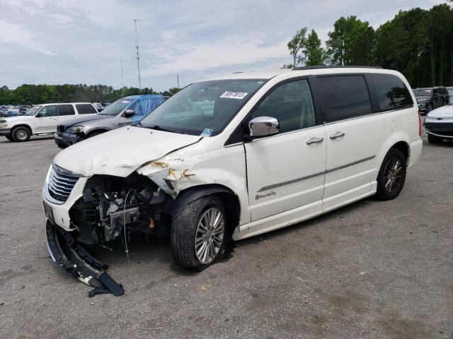 2C4RC1CG6DR650587 - 2013 CHRYSLER TOWN & COU TOURING L WHITE photo 1