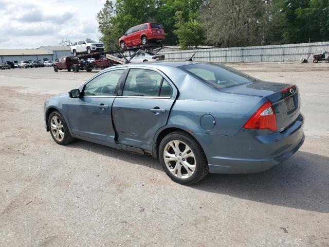 3FAHP0HA2CR176635 - 2012 FORD FUSION SE BLUE photo 2