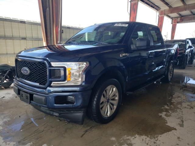1FTEW1CP8JKD16741 - 2018 FORD F150 SUPERCREW BLUE photo 1