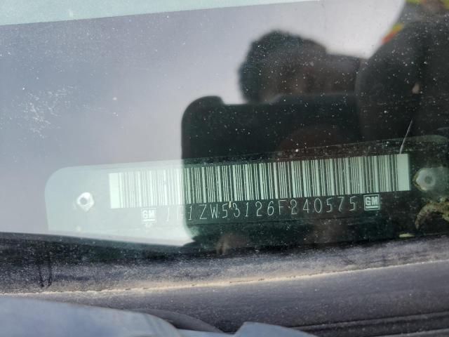 1G1ZW53126F240575 - 2006 CHEVROLET MALIBU SS Qara foto 12