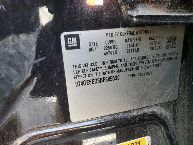 1G4GE5ED5BF385530 - 2011 BUICK LACROSSE CXS GRAY photo 13