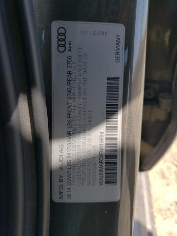 WAUHMAFCXFN013653 - 2015 AUDI A6 PRESTIGE თაფლისფერი ფოტო 12