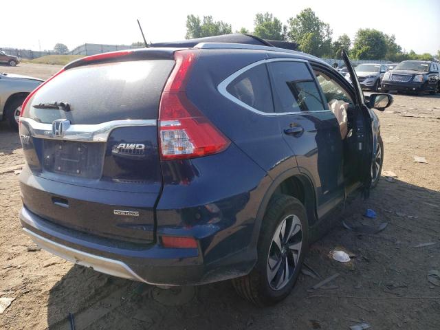 5J6RM4H95FL068074 - 2015 HONDA CR-V TOURING BLUE photo 4