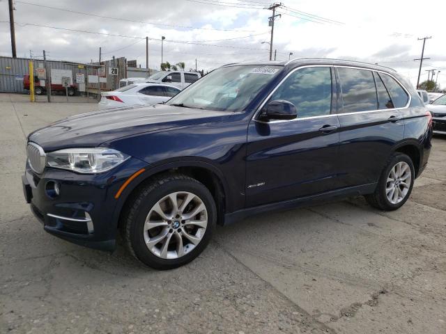 5UXKR6C58F0J76634 - 2015 BMW X5 XDRIVE50I BLUE photo 1