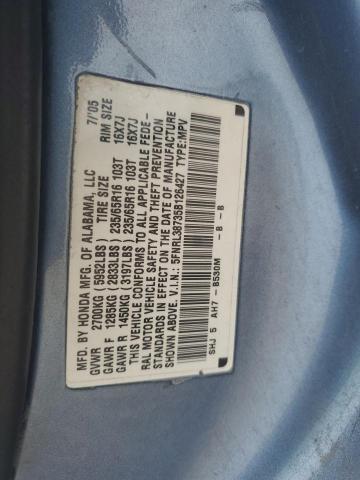 5FNRL38735B126427 - 2005 HONDA ODYSSEY EXL BLUE photo 13