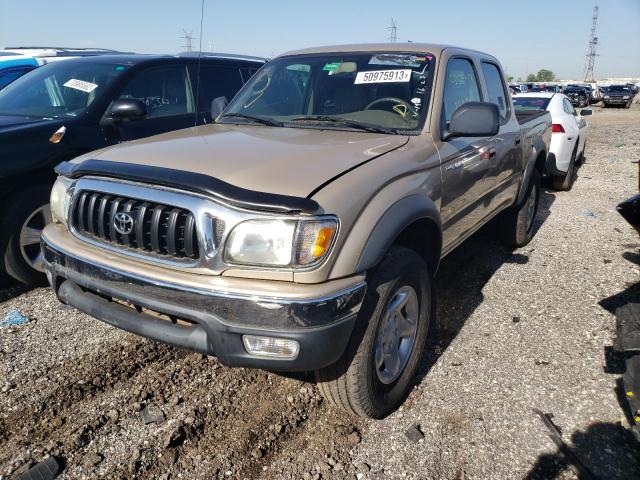 5TEGN92N34Z437705 - 2004 TOYOTA TACOMA DOUBLE CAB PRERUNNER GOLD photo 1