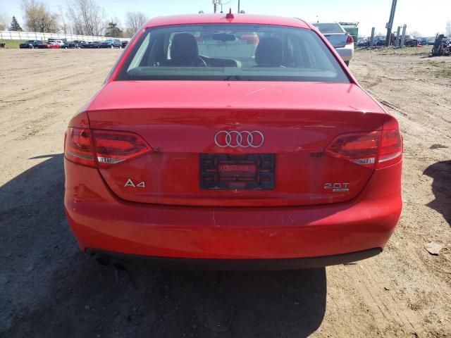 WAUSF78KX9N024454 - 2009 AUDI A4 PREMIUM PLUS RED photo 6