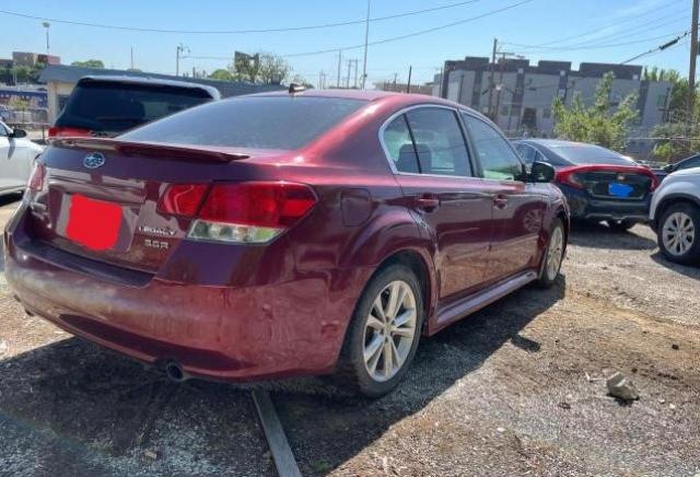 4S3BMEP6XD2007102 - 2013 SUBARU LEGACY 3.6R LIMITED RED photo 4