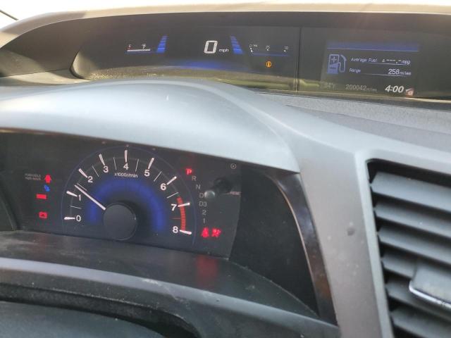 2HGFB2F98CH590830 - 2012 HONDA CIVIC EXL შავი ფოტო 9