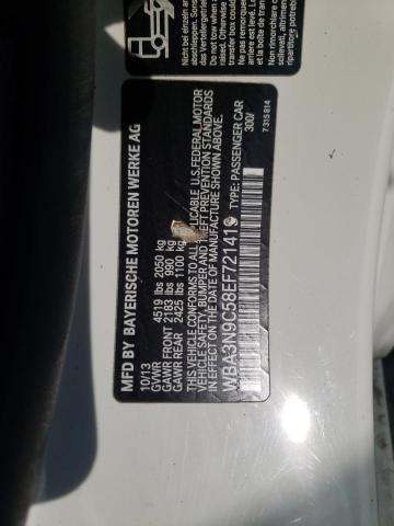 WBA3N9C58EF721419 - 2014 BMW 428 XI WHITE photo 12