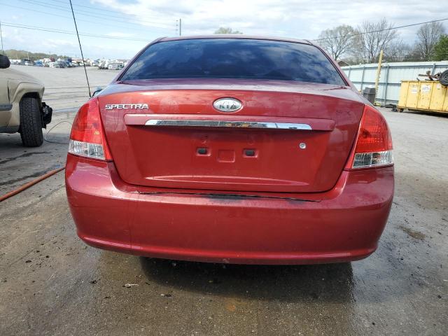 KNAFE121185524888 - 2008 KIA SPECTRA EX BURGUNDY photo 6