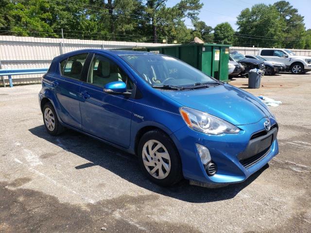 JTDKDTB30F1102293 - 2015 TOYOTA PRIUS C BLUE photo 4