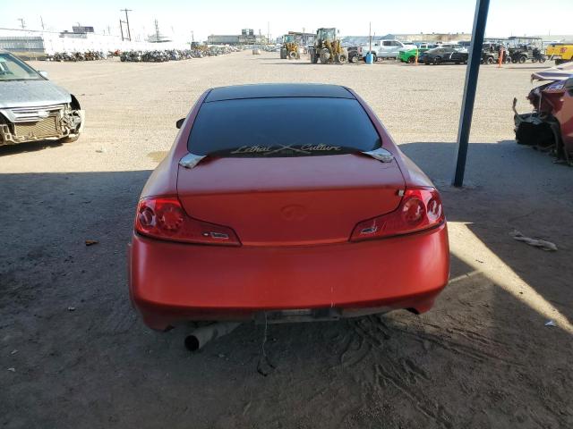 JNKCV54E34M308911 - 2004 INFINITI G35 RED photo 6