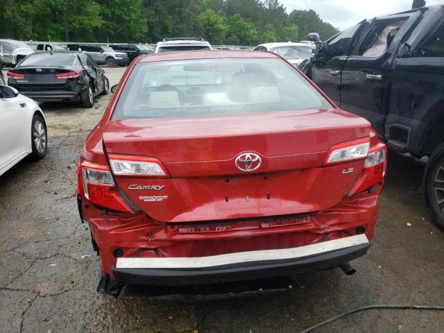 4T1BF1FK8CU537147 - 2012 TOYOTA CAMRY BASE RED photo 6