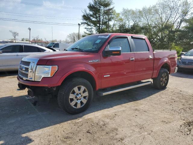 1FTFW1ET3CFC07775 - 2012 FORD F150 SUPERCREW RED photo 1