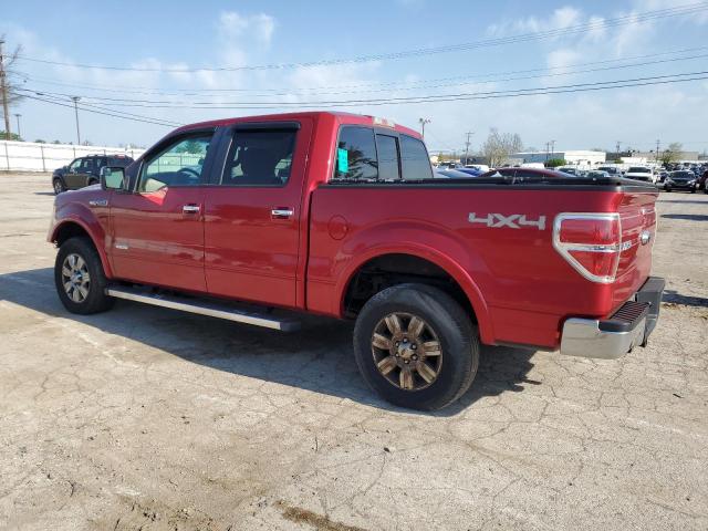 1FTFW1ET3CFC07775 - 2012 FORD F150 SUPERCREW RED photo 2