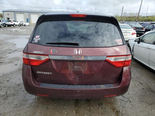 5FNRL5H63CB054208 - 2012 HONDA ODYSSEY EXL BURGUNDY photo 6