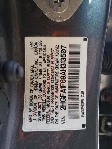 2HGFA1F69AH313507 - 2010 HONDA CIVIC LX-S 灰色 照片 12