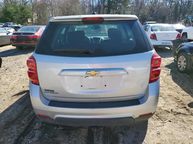 2GNALBEK5H1503497 - 2017 CHEVROLET EQUINOX LS SILVER photo 6