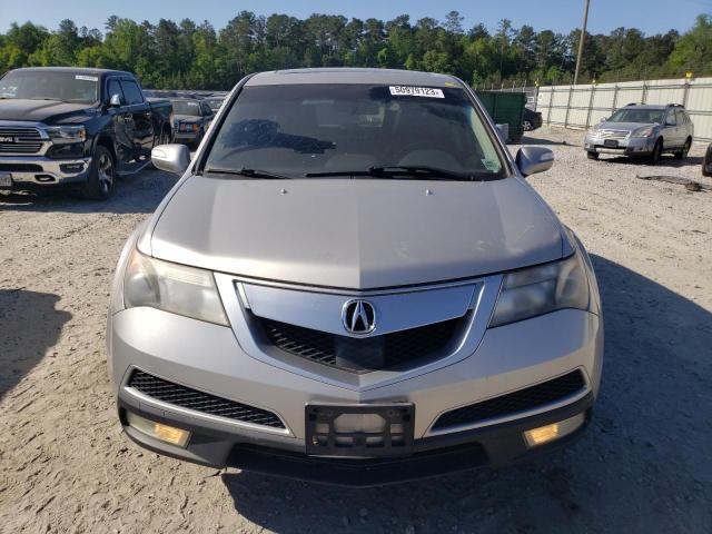 2HNYD2H70AH502910 - 2010 ACURA MDX ADVANCE SILVER photo 5