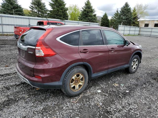 2HKRM4H52FH706918 - 2015 HONDA CR-V EX MAROON photo 3