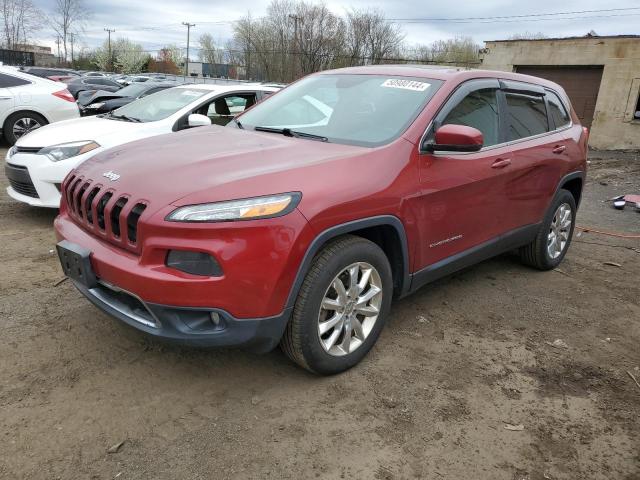 1C4PJLDSXEW238161 - 2014 JEEP CHEROKEE LIMITED RED photo 1