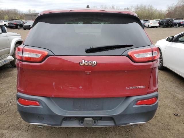 1C4PJLDSXEW238161 - 2014 JEEP CHEROKEE LIMITED RED photo 6
