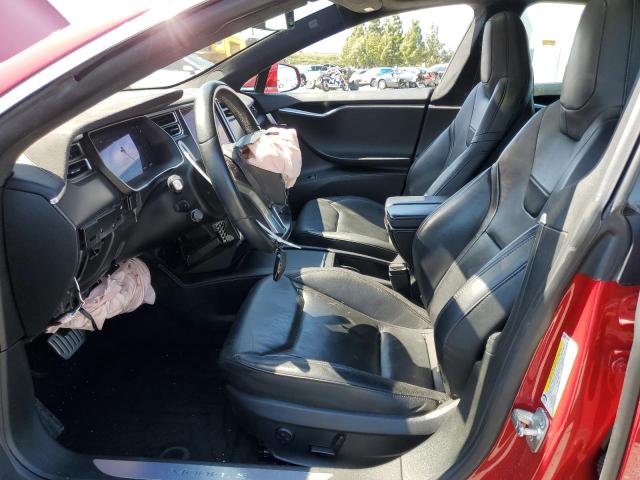 5YJSA1E21GF143959 - 2016 TESLA MODEL S წითელი ფოტო 7